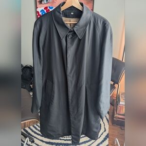 Burberry Black Polyester Trench Coat